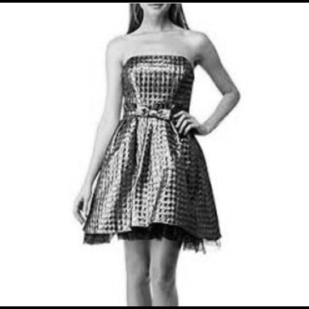 **NWOT** Betsey Johnson Silver Goldie Dress Sz 6